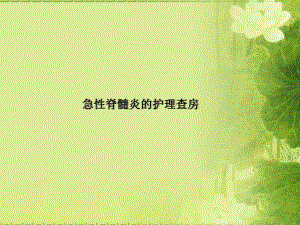 急性脊髓炎护理查房.ppt