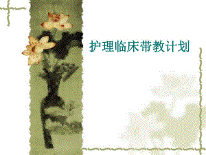 护理临床带教计划.ppt