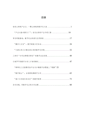 数字乡村产业发展联盟：数字乡村最佳实践案例精编.docx