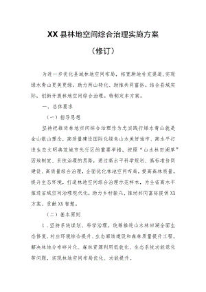 XX县林地空间综合治理实施方案.docx