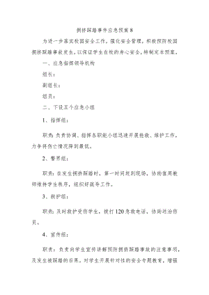 拥挤踩踏事件应急预案 8.docx