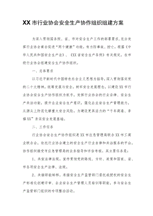 XX市行业协会安全生产协作组织组建方案.docx