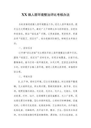 XX镇人居环境整治评比考核办法.docx
