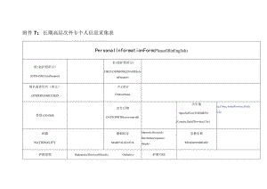 长期高层次外专个人信息采集表.docx