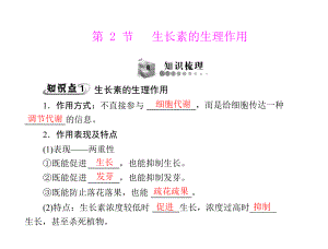 第3章植物的激素调节第2节生长素的生理作用.ppt
