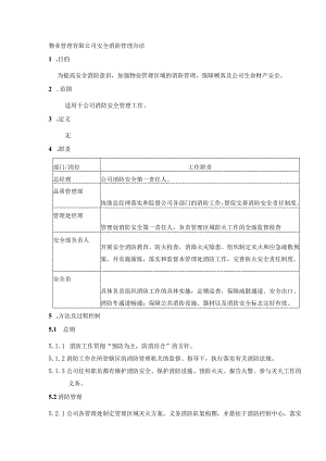 物业管理有限公司安全消防管理办法.docx