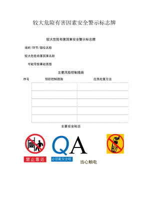 参考样本3：较大危险有害因素安全警示牌.docx