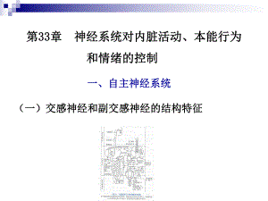 第33章神经系统对内脏活动,本能行为.ppt
