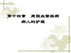 下肢静脉曲张病人的护理.ppt