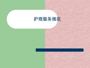 护理服务规范.ppt