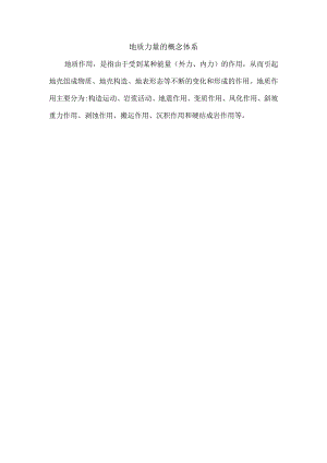 地质力量的概念体系.docx