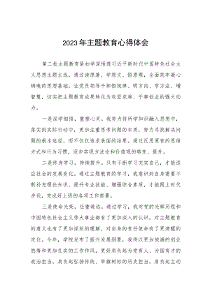校长关于第二批主题教育的学习心得体会七篇.docx