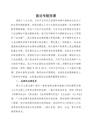 市镇党课普法材料.docx