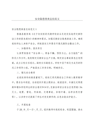 安全隐患排查总结范文.docx