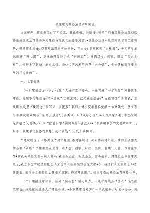 抓党建促基层治理调研做法.docx