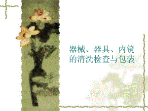 器械,器具清洗消毒 演示文稿 .ppt