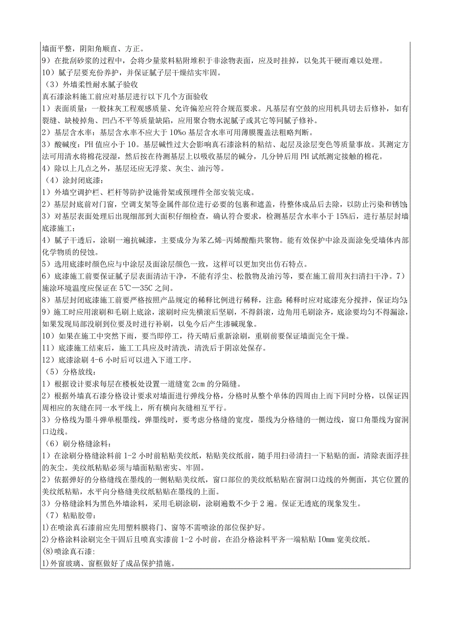 工程名称外墙真石漆技术交底.docx_第2页