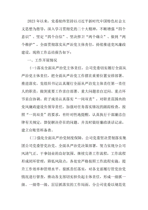 公司党委2023年工作总结报告.docx