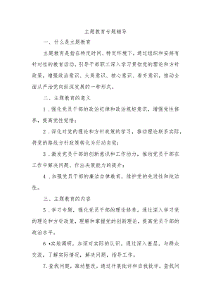 主题教育专题辅导.docx
