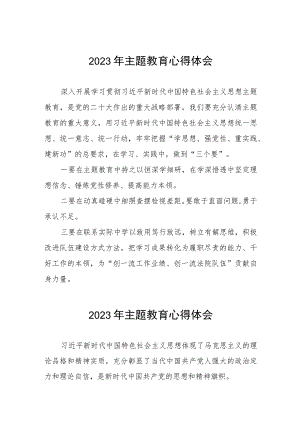 2023年法院关于开展第二批主题教育的学习心得体会(五篇).docx
