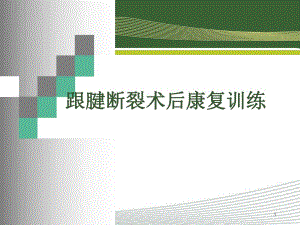 跟腱锻炼术后康复训练.ppt