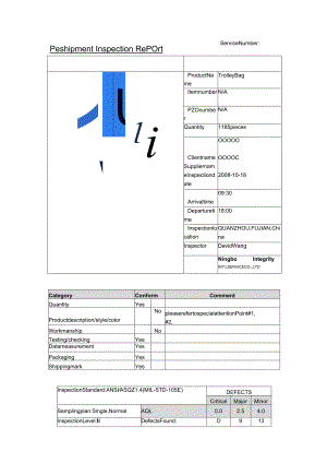验货报告范本(英文版).docx