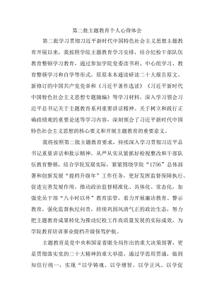驻村书记学习《第二批主题教育》心得体会 （汇编5份）.docx