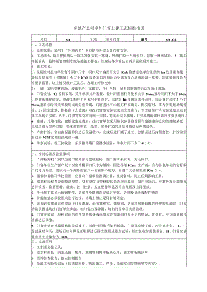 房地产公司室外门窗土建工艺标准指引.docx