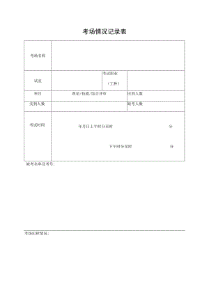 考场情况记录表.docx