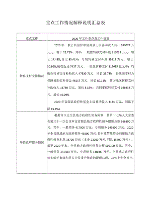 重点工作情况解释说明汇总表.docx