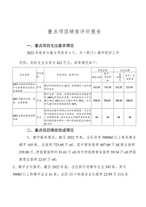 重点项目绩效评价报告.docx