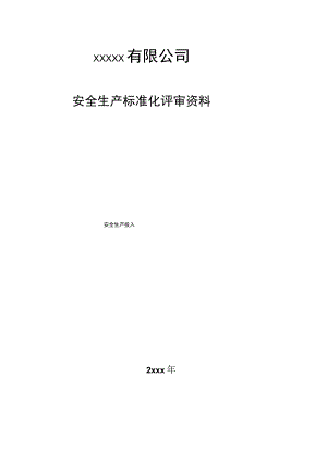 安全生产标准化评审资料-安全生产投入.docx