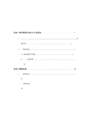 现代信息处理技术实验报告.docx