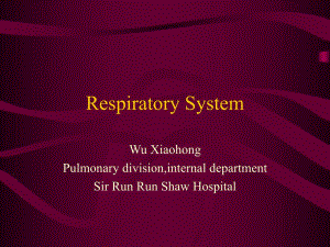 respiratory terminology医学英语.ppt
