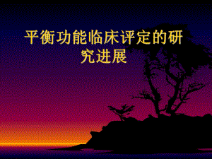 平衡功能临床评定.ppt