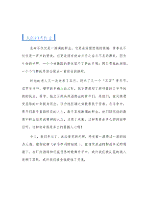 一代人有一代人的使命一代人有一代人的担当作文.docx