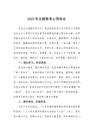 村干部关于第二批主题教育学习心得体会五篇.docx