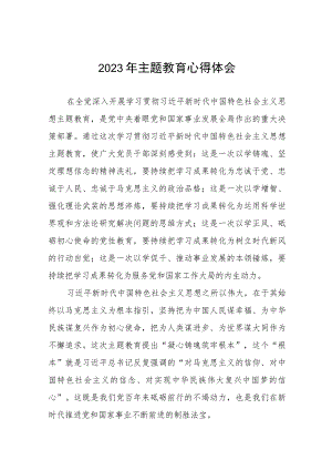 村书记关于2023年主题教育心得感悟十二篇.docx
