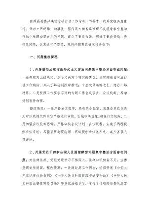 基层治理不良现象集中整治行动问题整改情况的报告.docx