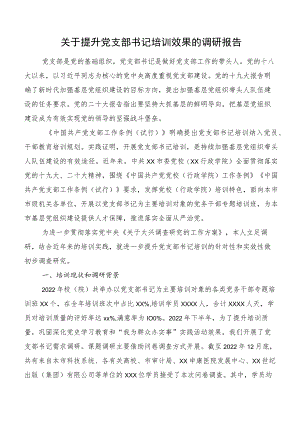 关于提升党支部书记培训效果的调研报告.docx