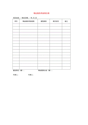 物业服务用房移交表.docx
