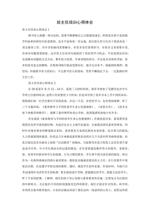 班主任培训心得体会.docx