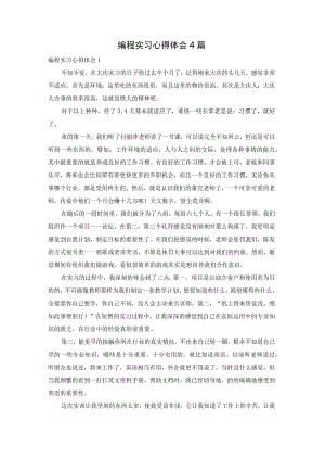 编程实习心得体会4篇.docx