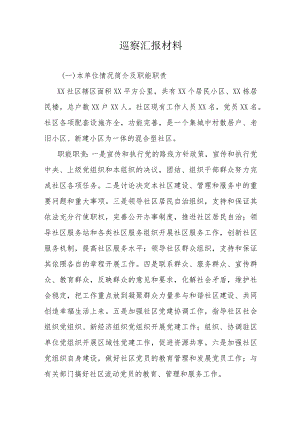 巡察汇报材料.docx