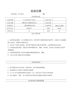 消防安全会议记录.docx