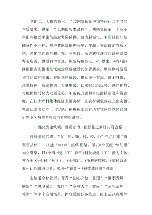 关于党建引领组团推进乡村共同富裕的实践探索报告.docx