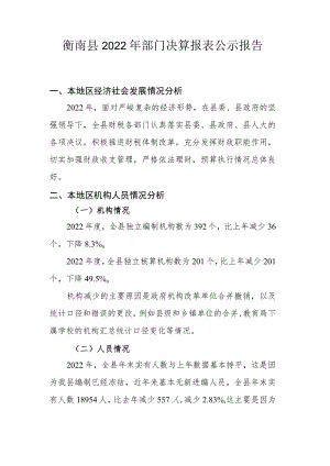 部门决算分析报告撰写提纲（部门用）.docx