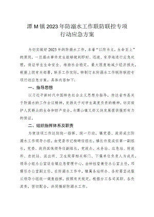 潭山镇2023年防溺水工作联防联控专项行动应急方案.docx