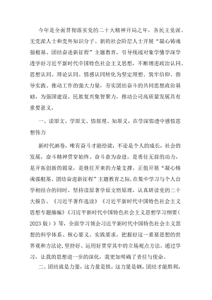 研讨发言：大统战画出最大同心圆.docx