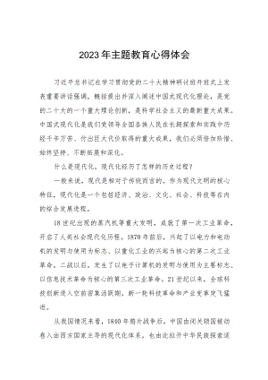 医务人员2023年主题教育的心得体会(九篇).docx